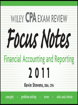 cover image of Wiley CPA Examination Review Focus Notes
